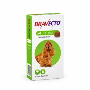قرص براوکتو سبز Bravecto برای سگ 10 تا 20 کیلوگرم
