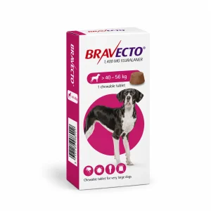 قرص براوکتو بنفش Bravecto برای سگ 40 تا 56 کیلوگرم