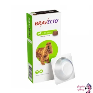 خرید قرص ضد کک و کنه سگ براوکتو 10-20 کیلوگرم Bravecto