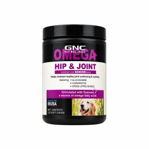 مکمل مفاصل سگ GNC مدل Omega Hip & Joint Senior Dogs – 120 عدد
